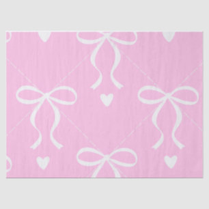 rosa und weiße Koketten-Schleifen-Tissue-Papier Seidenpapier
