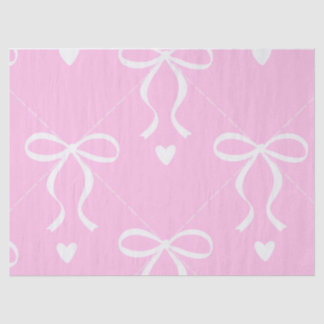 rosa und weiße Koketten-Schleifen-Tissue-Papier Seidenpapier
