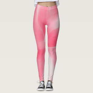 Rosa und weiße Krawatte Leggings