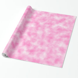 Rosa und weiße Krawatte Marmorwolken Geschenkpapier