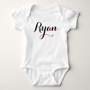 Rosa und weiße Mädchenbabyausstattung Ryans Baby Strampler