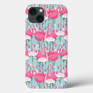 Rosa und weiße Menschenmenge von Flamingos Case-Mate iPhone Hülle