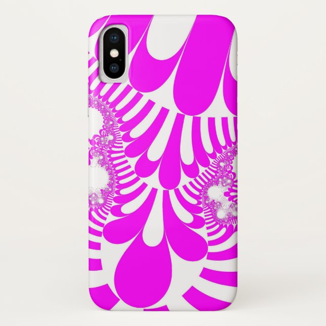 Rosa und weiße Mod Case-Mate iPhone Hülle (Rückseite)
