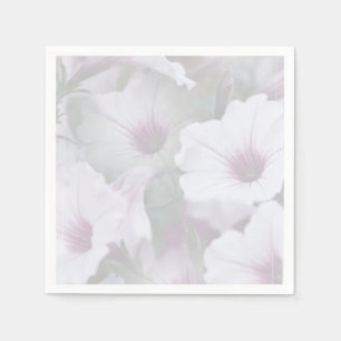 Rosa und weiße Petunien Serviette