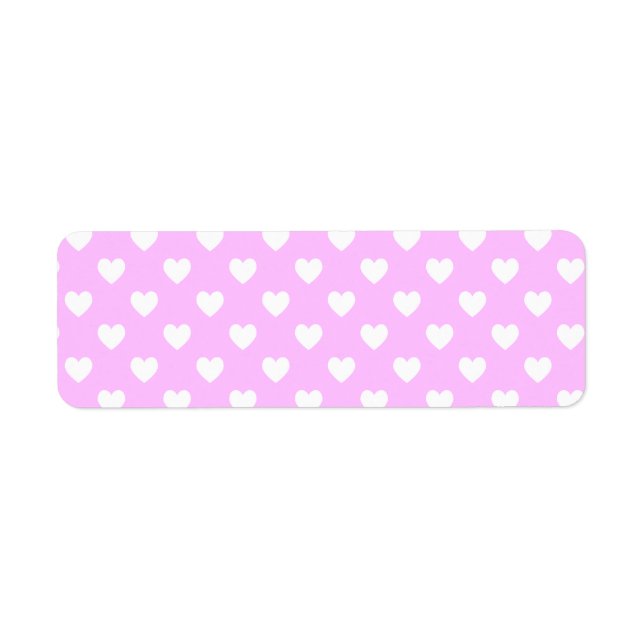 Rosa und weiße Polka Dot Hearts (Vorne)