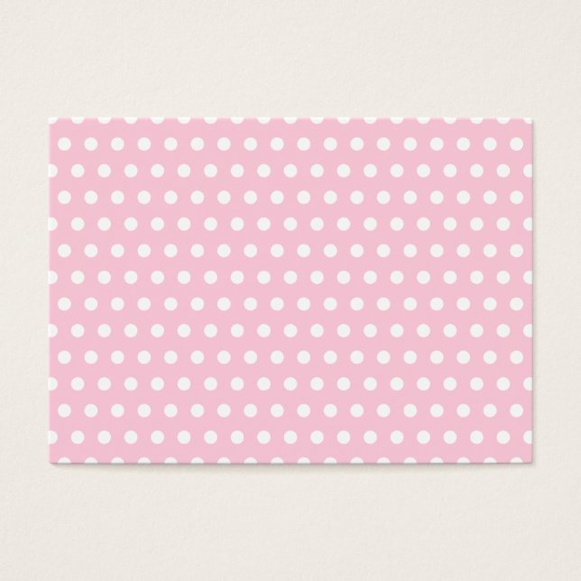 Rosa und weiße Polka Dots Muster. (Vorderseite)