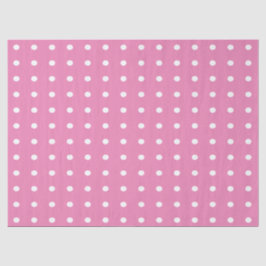Rosa und weiße Polka-Punkte Seidenpapier