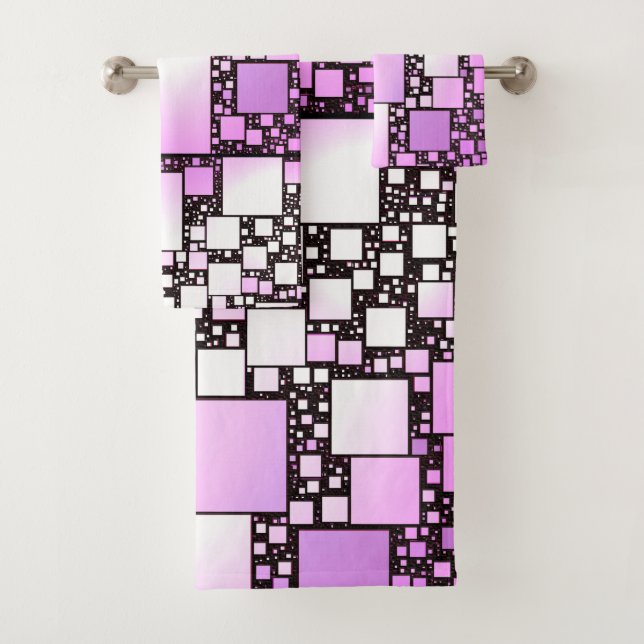 Rosa und weiße Quadrate Tanzstube Set (Insitu)