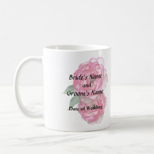 Rosa und Weiße Rosen Kaffeetasse