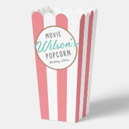 Rosa und weiße Special Event Movie Night Popcorn Geschenkschachtel
