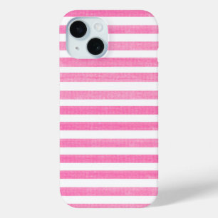 Rosa und weiße Streifen Case-Mate iPhone Hülle