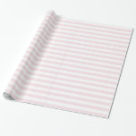 Rosa und weiße Streifen Niedlich Girl Geschenkpapier<br><div class="desc">Niedliches Girl Wrapping Paper aus Pink und Weiß</div>