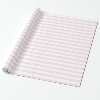 Rosa und weiße Streifen Niedlich Girl Geschenkpapier