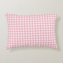 Rosa und weiße Tafel Trendy Accent Kissen