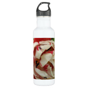 Rosa und weiße Tulip Trinkflasche