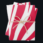Rosa und weiße Zebra-Muster Geschenkpapier Set<br><div class="desc">Mit diesem modernen Verpackungspapier mit einem lustigen Zebramuster heben Sie Ihre Geschenke hervor.</div>