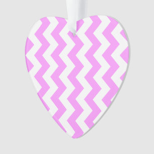 Rosa und weiße Zigzag Ornament