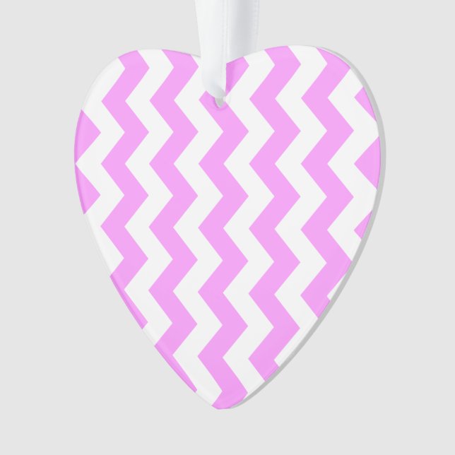Rosa und weiße Zigzag Ornament (Vorderseite)