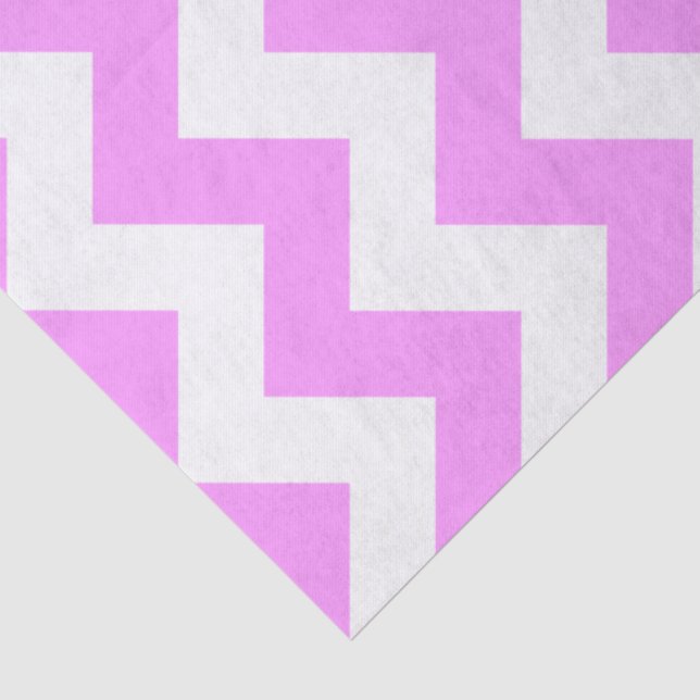 Rosa und weiße Zigzag-Tissue Paper Seidenpapier (Detail)