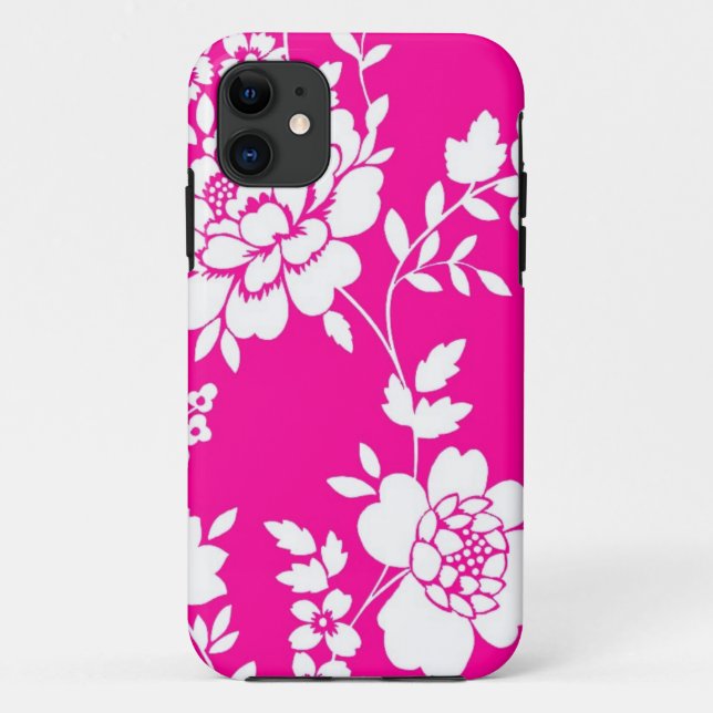 Rosa und weißer Blumenentwurf iPhone 5 Kasten Case-Mate iPhone Hülle (Rückseite)