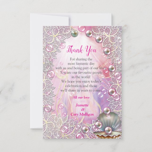 Rosa und weißer Marmor mit gebürstetem Gold RSVP Karte (Vorderseite)