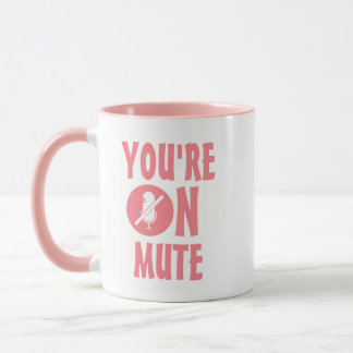 Rosa und weißer Spaß | Du bist auf einem lustigen  Tasse