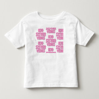 Rosa und Weißes T-Shirt für große Schwester