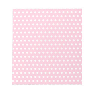 Rosa und weißes Tupfen-Muster Notizblock