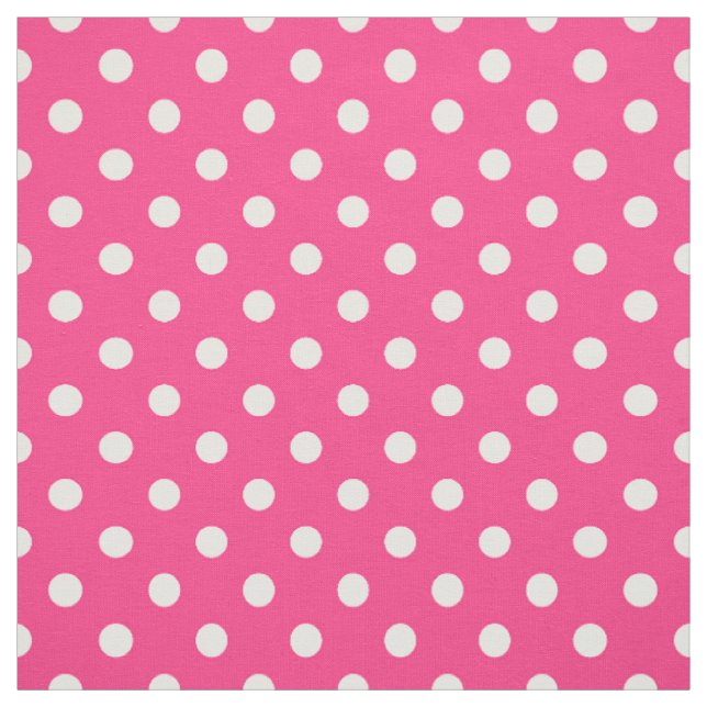 Rosa und weißes Tupfen-Muster Stoff (Muster)