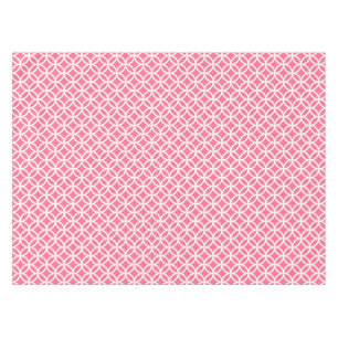 Rosa-und weißeverbindungs-Kreis-Tischdecke Tischdecke