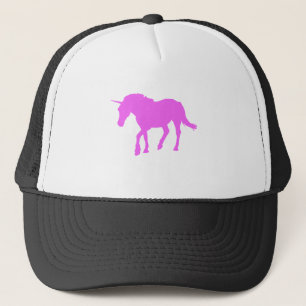 Rosa Unicorn-Silhouette Truckerkappe