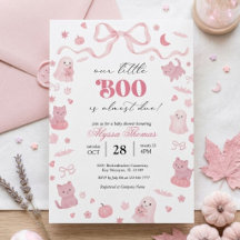 Rosa Unsere kleine Boo kommt bald Baby-Party