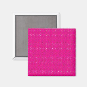 rosa Untergrund mit weißen Polka-Punkten Magnet