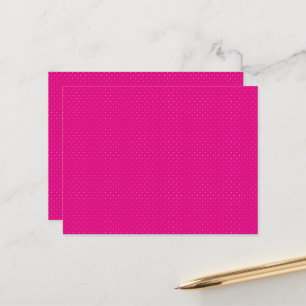 rosa Untergrund mit weißen Polka-Punkten Postkarte