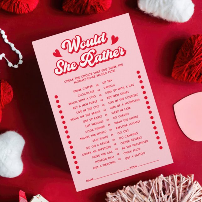 Rosa Valentine Babydusche würde sie eher spielen (Von Creator hochgeladen)