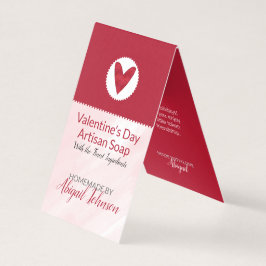 Rosa Valentinstag hausgemachte Seife