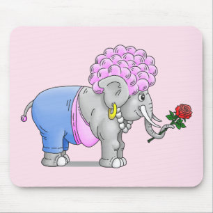 Rosa Valentinstag Romantik Mousepad