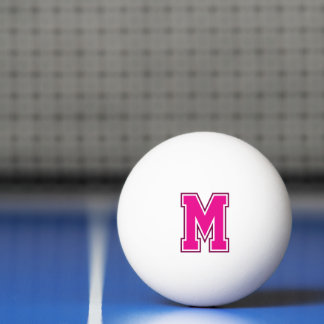 Rosa Varsity Monogram Tischtennisball