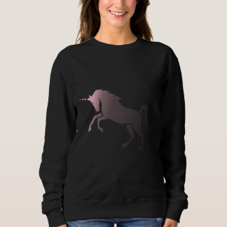 Rosa Verblassen Einhorn Sweatshirt