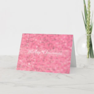 Rosa verschwommener Glitter Frohe Weihnachten