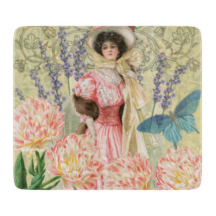 Rosa viktorianische Frau Regency Schneidebrett