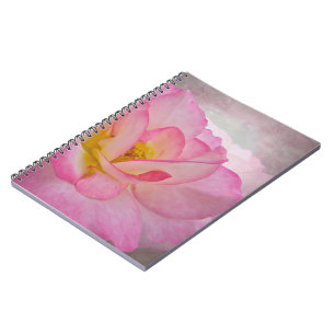 Rosa Viktorianische Rose Notizblock
