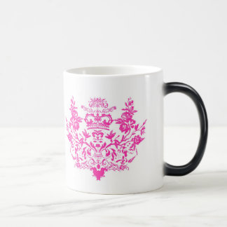 Rosa viktorianischer Damast-Becher Verwandlungstasse
