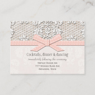 Rosa Vintage Begleitkarte