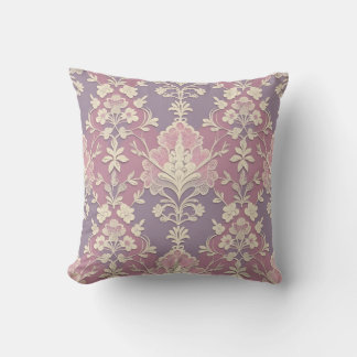 Rosa Vintage-Blumenmuster Kissen