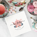 Rosa Vintage Blumentee-Party-Mädchen-Baby-Dusche Serviette<br><div class="desc">Babymädchen-Babyduschen-Serviettenentwurf des schönen Blumenarttee-Party des chic Vintagen themed, der eine rosa Vintage Goldfolien-Polkapunktteekanne mit BlumenBlumen des schönen rosa Watercolor kennzeichnet. Schön erröten rosa BlumenBlumenvorbereitungen und tiefes aquamarines Blätter wird um die rosa Teekanne für eine weibliche Touch genistet. "Tee-Party" zeigte in einem schönen eine Handschriftsskript-Arttypographie an. Alle Illustrationen, die in dieser...</div>