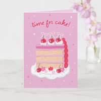 Rosa Vintage Coquette Cherry Cake Geburtstag