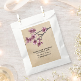 Rosa Vintage Kirschblüten bevorzugen Taschen Geschenktütchen