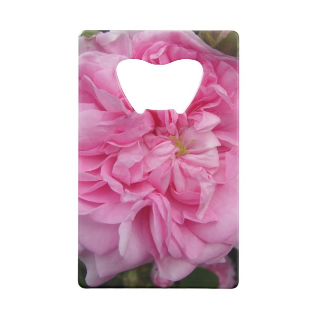 Rosa Vintage Rose Blume Geldbeutel Flaschenöffner (Vorderseite)