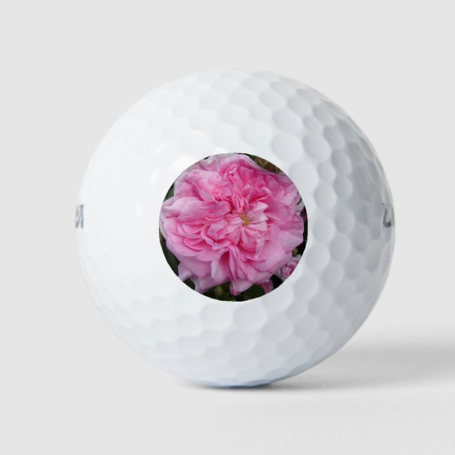 Rosa Vintage Rose Blume Golfball (Vorderseite)